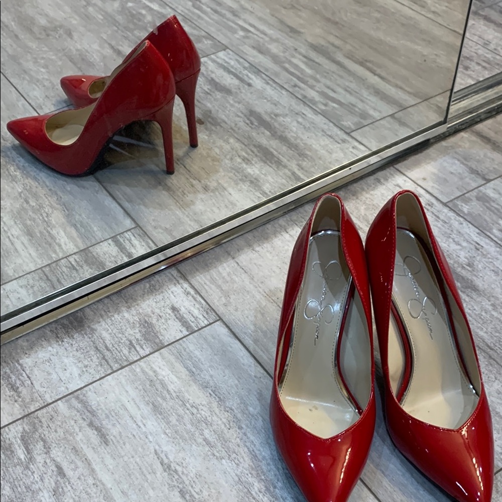 Red Patent Leather Women's Heels Jessica Simpson